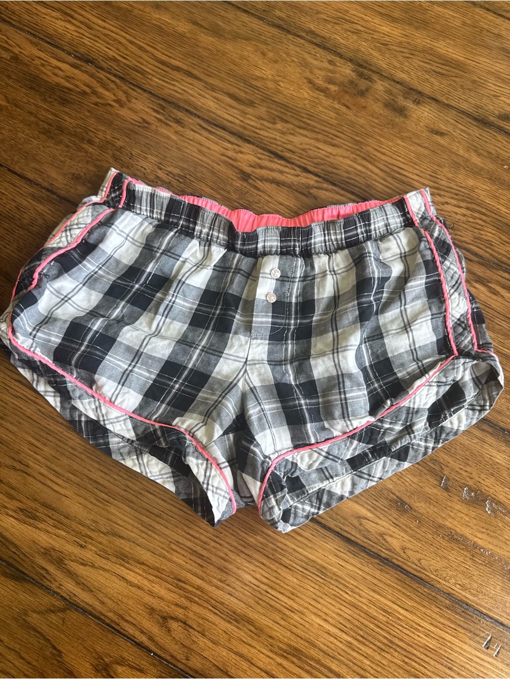 Victoria’s Secret Vintage Plaid Cotton Sleep/Lounge Shorts
